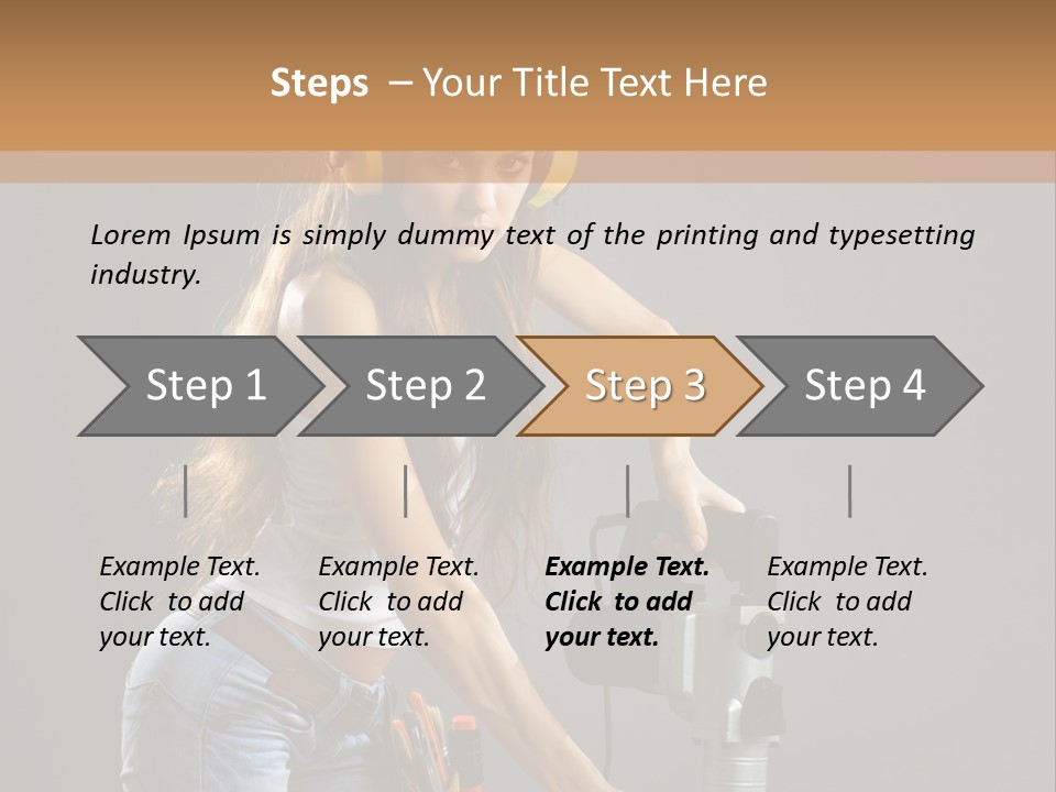 Tool Contractor White PowerPoint Template