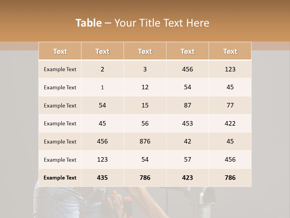 Tool Contractor White PowerPoint Template