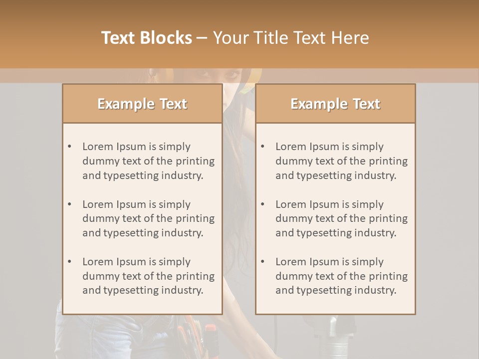 Tool Contractor White PowerPoint Template