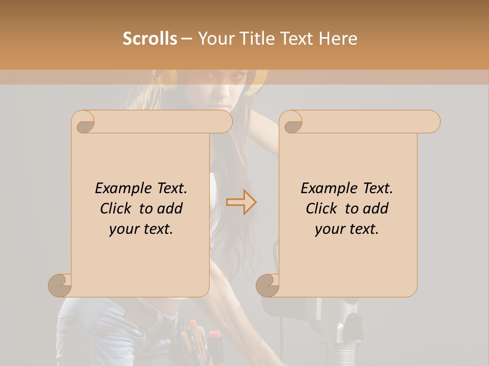 Tool Contractor White PowerPoint Template