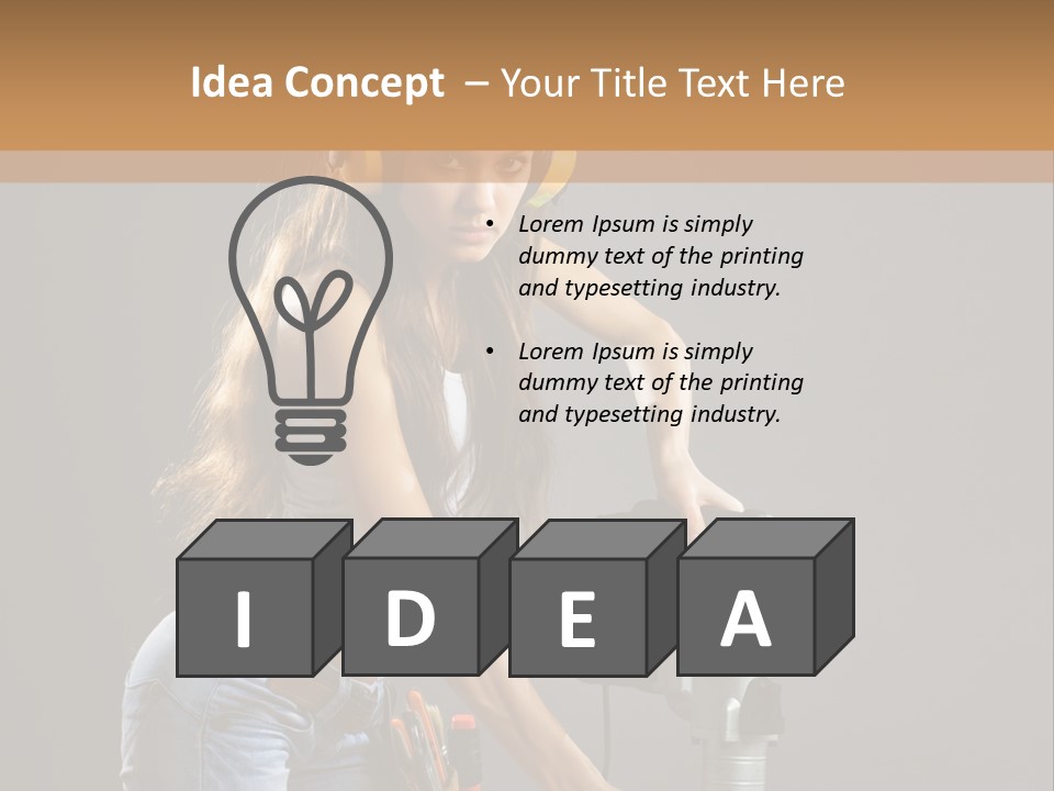 Tool Contractor White PowerPoint Template