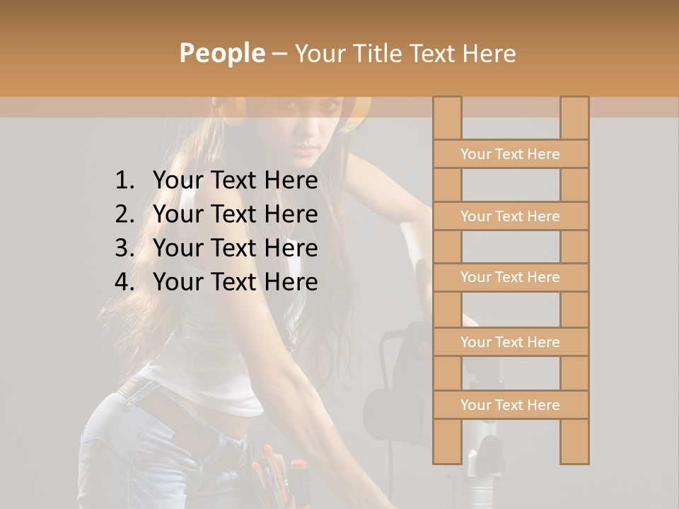 Tool Contractor White PowerPoint Template