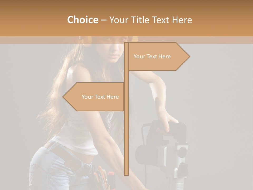 Tool Contractor White PowerPoint Template