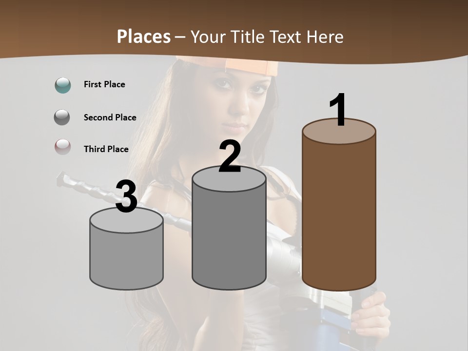 Sensual Woman White PowerPoint Template