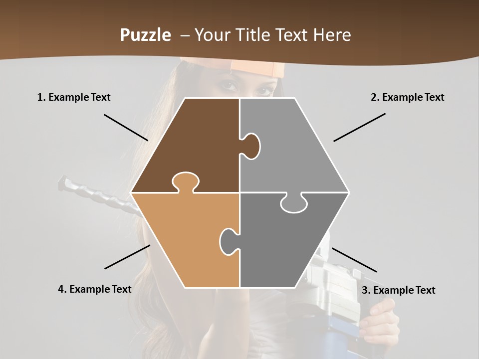 Sensual Woman White PowerPoint Template