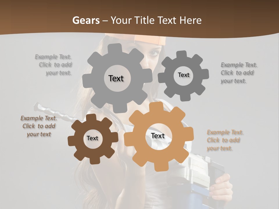 Sensual Woman White PowerPoint Template