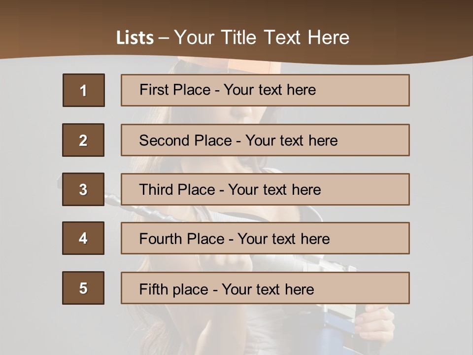Sensual Woman White PowerPoint Template