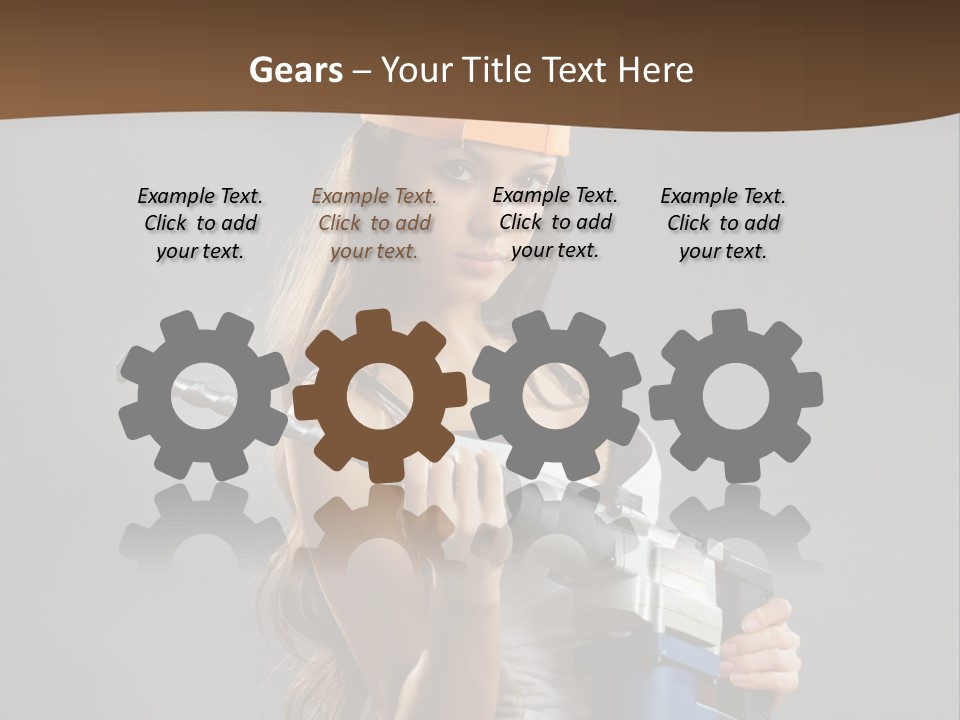 Sensual Woman White PowerPoint Template