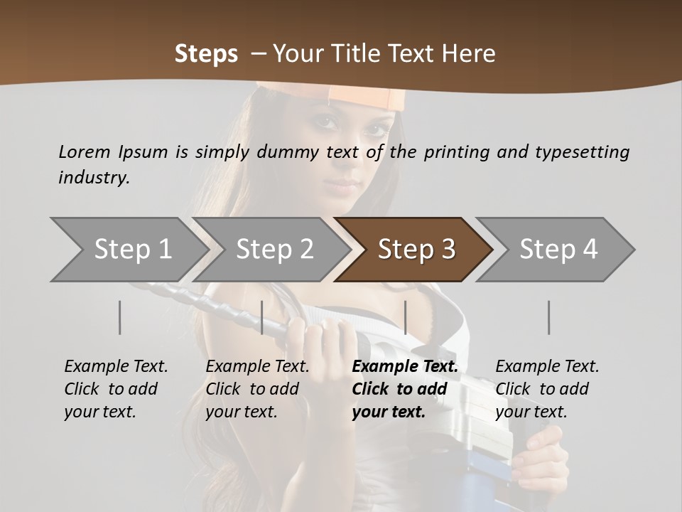 Sensual Woman White PowerPoint Template