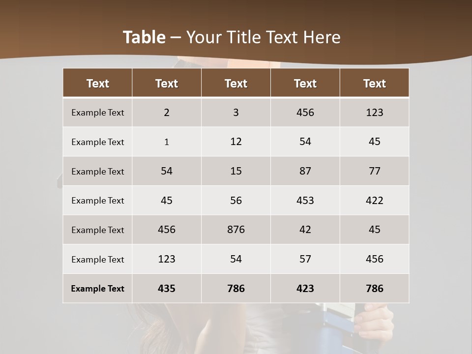 Sensual Woman White PowerPoint Template