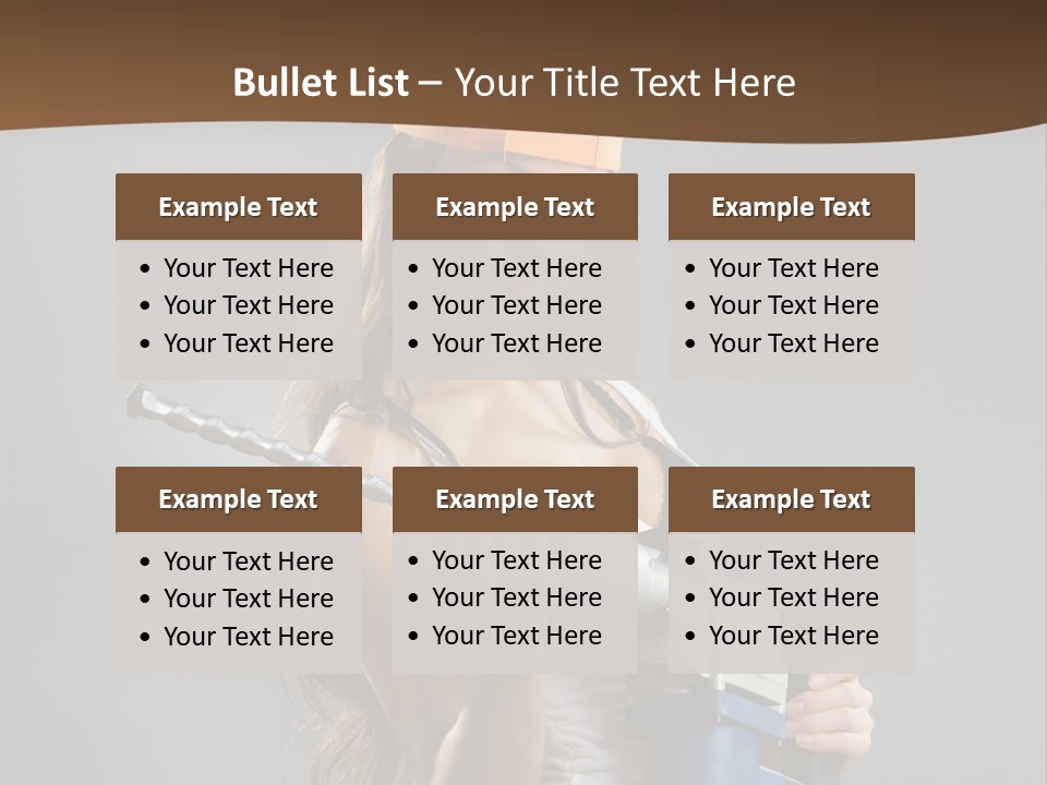 Sensual Woman White PowerPoint Template