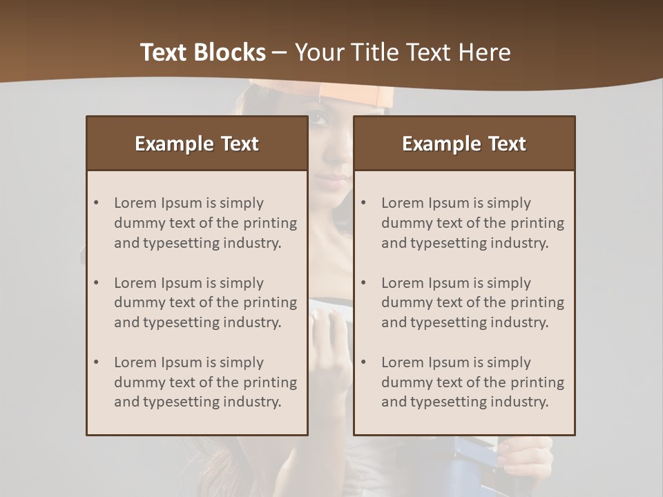 Sensual Woman White PowerPoint Template