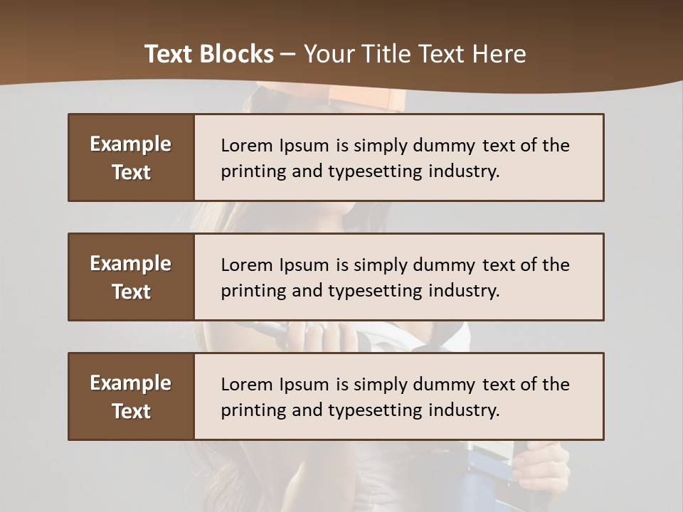 Sensual Woman White PowerPoint Template