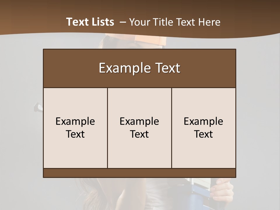 Sensual Woman White PowerPoint Template