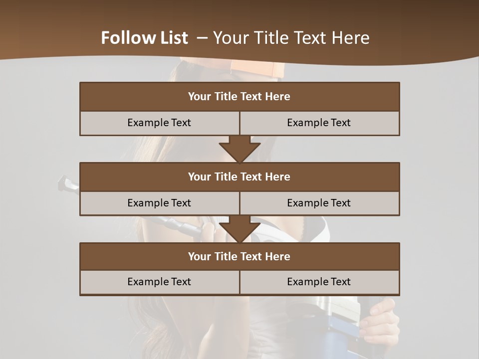 Sensual Woman White PowerPoint Template