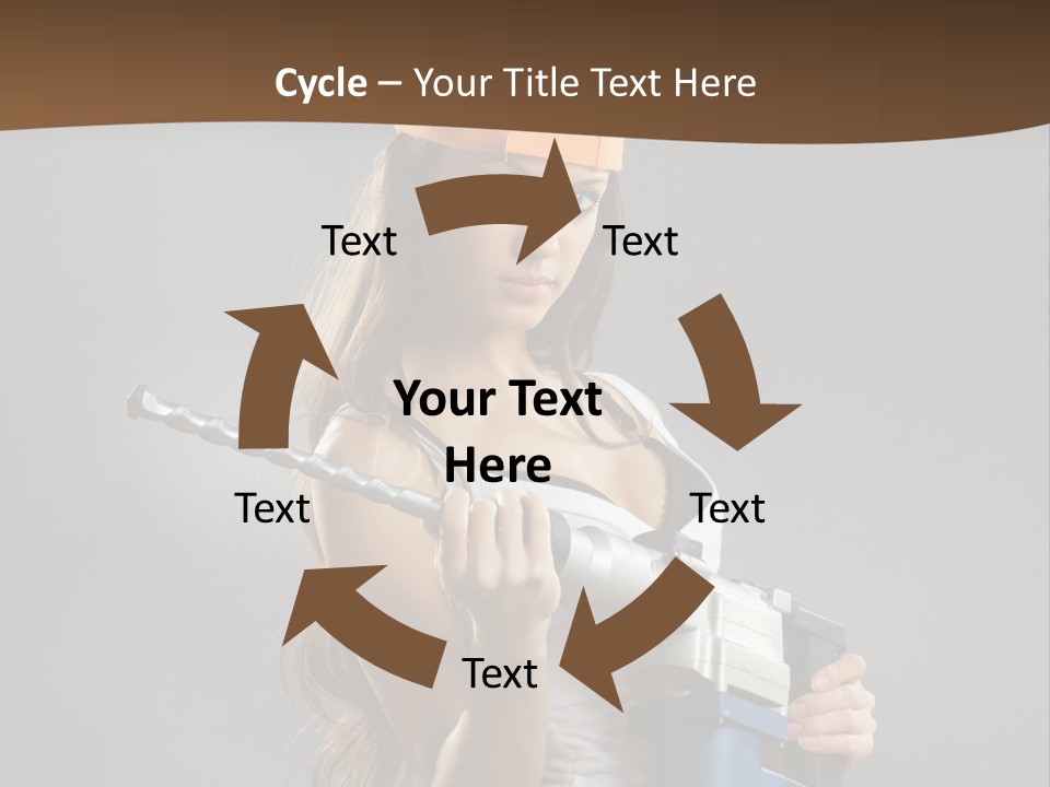 Sensual Woman White PowerPoint Template