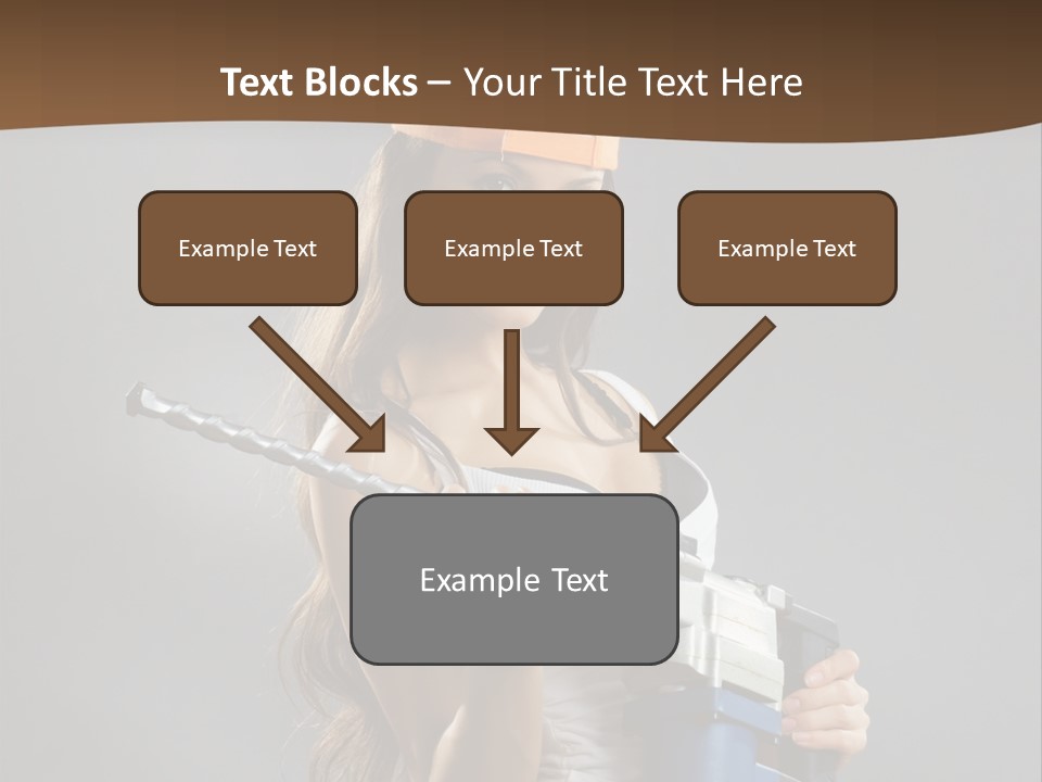 Sensual Woman White PowerPoint Template