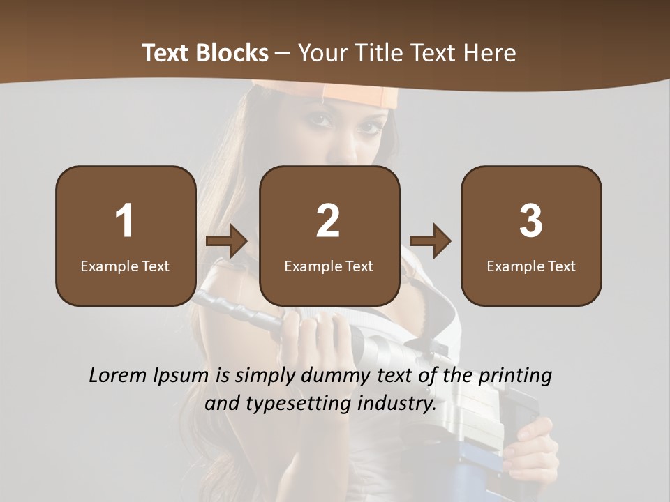 Sensual Woman White PowerPoint Template