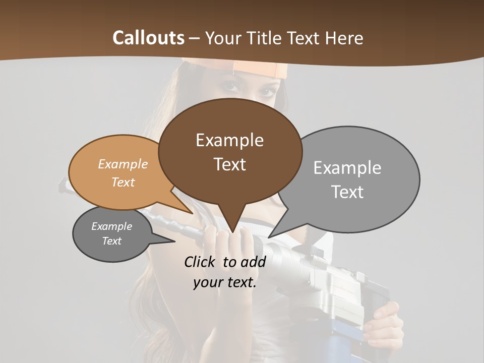 Sensual Woman White PowerPoint Template