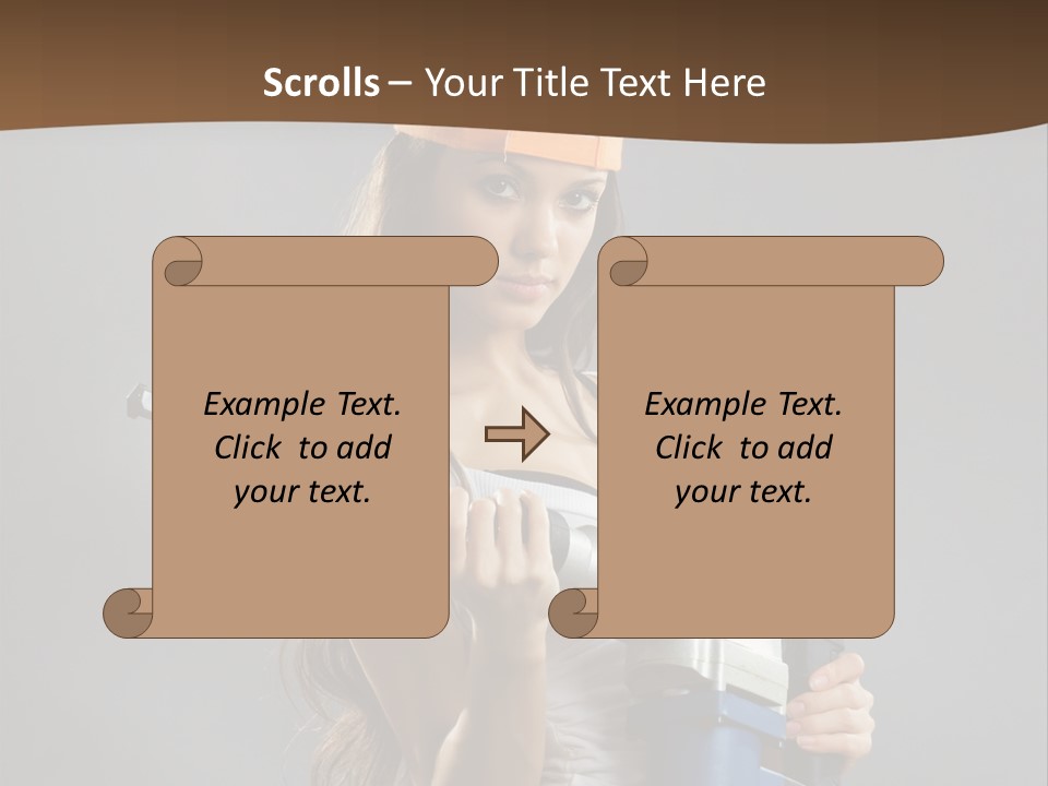 Sensual Woman White PowerPoint Template