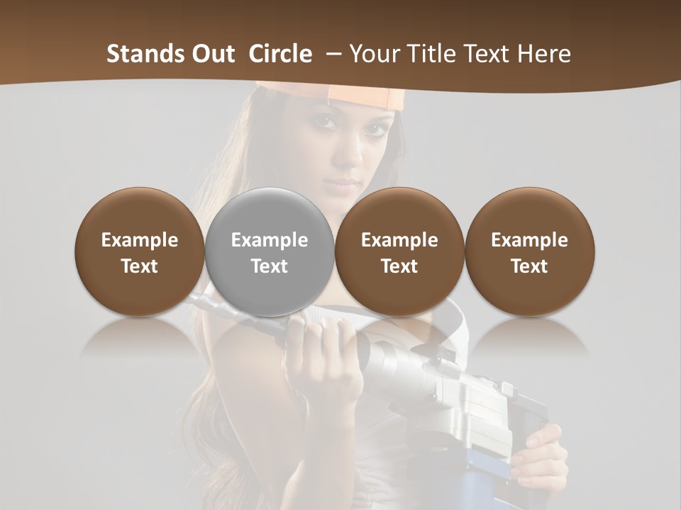 Sensual Woman White PowerPoint Template