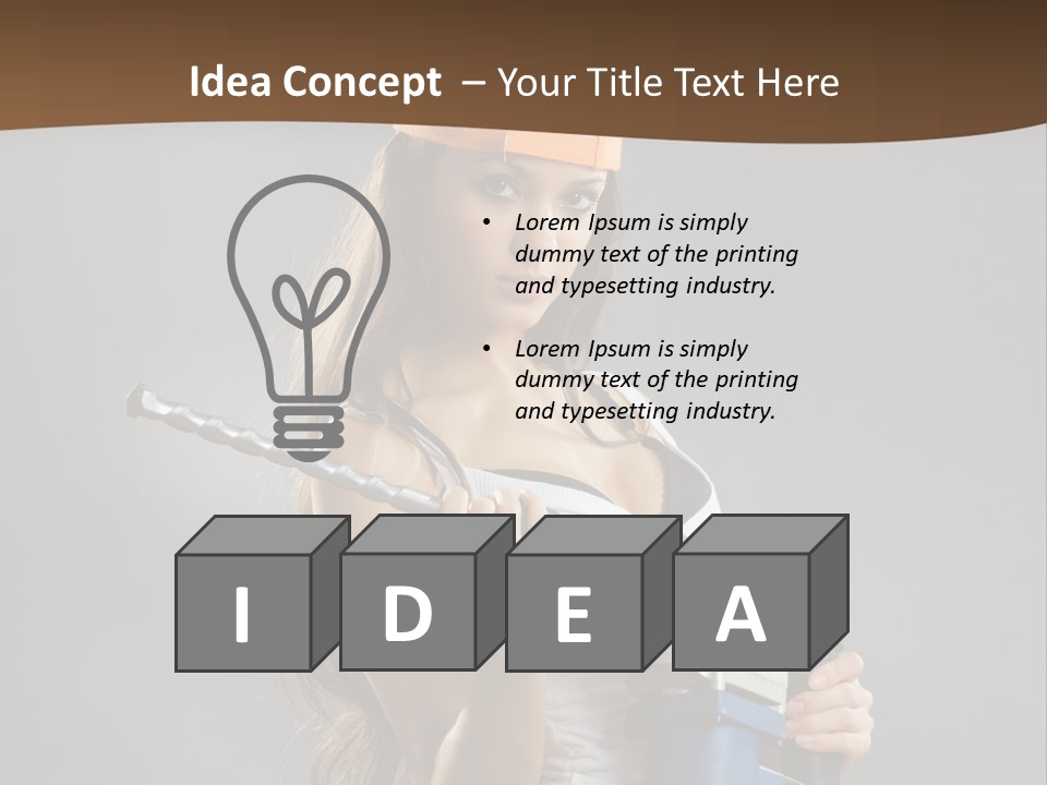 Sensual Woman White PowerPoint Template