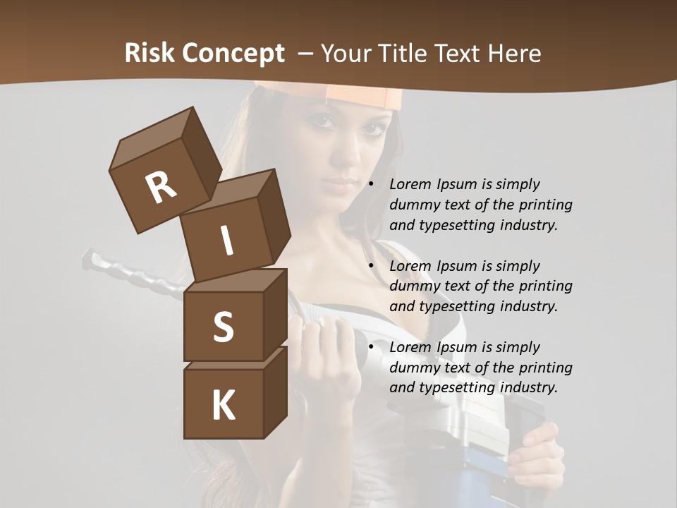 Sensual Woman White PowerPoint Template