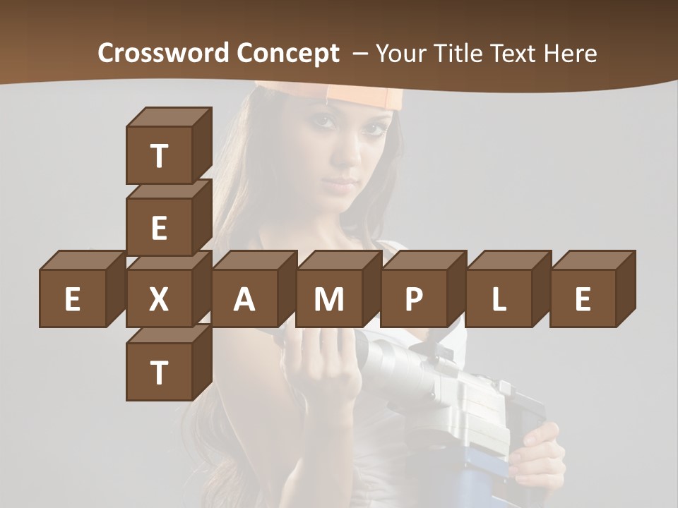 Sensual Woman White PowerPoint Template