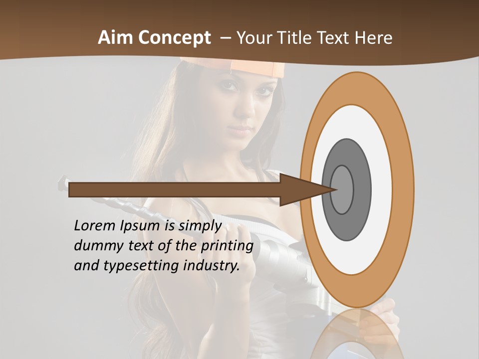 Sensual Woman White PowerPoint Template