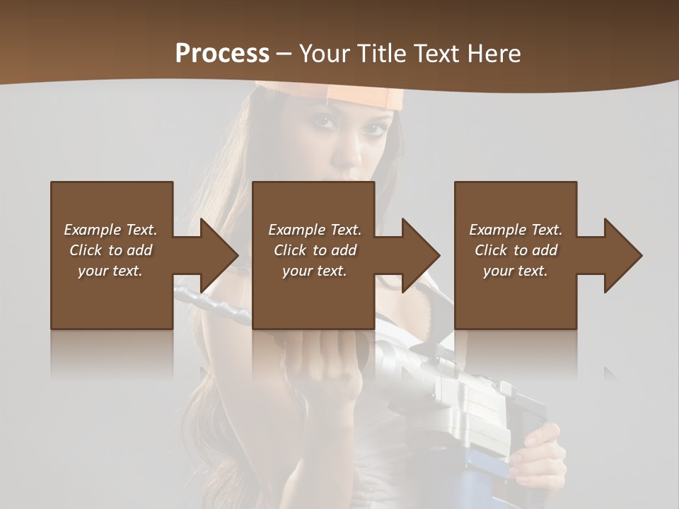 Sensual Woman White PowerPoint Template