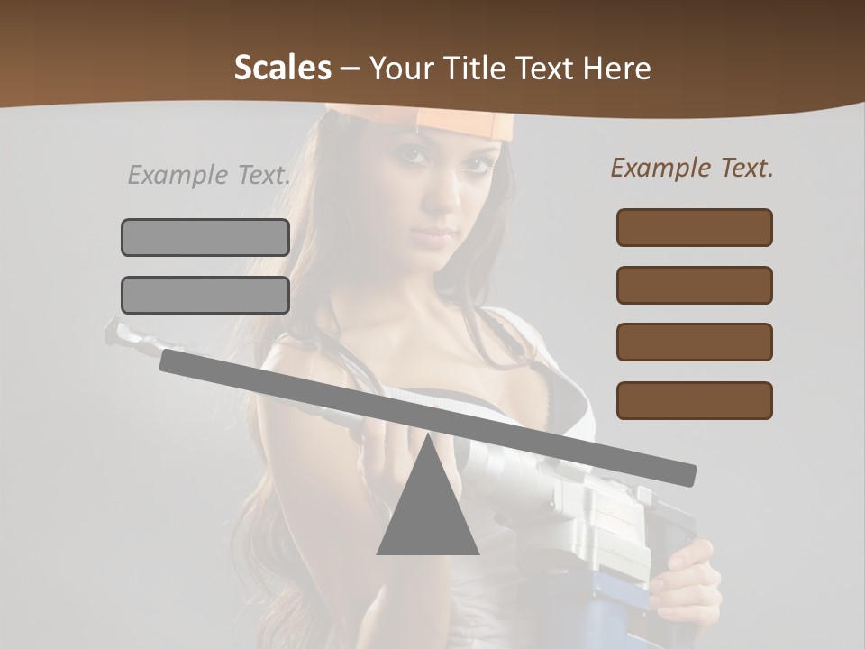 Sensual Woman White PowerPoint Template