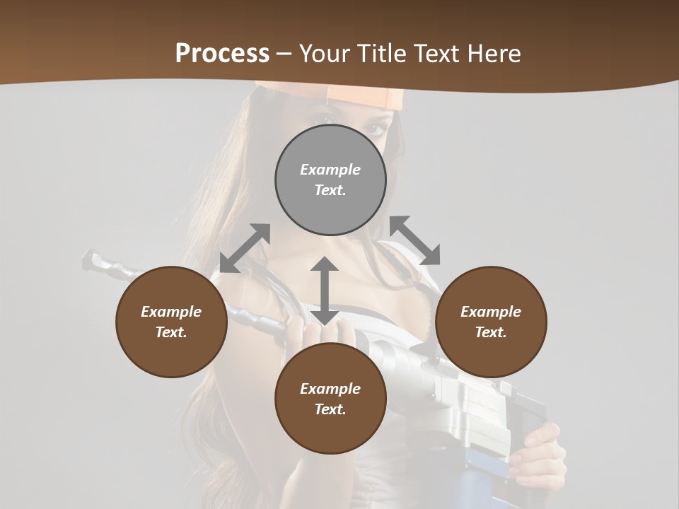 Sensual Woman White PowerPoint Template