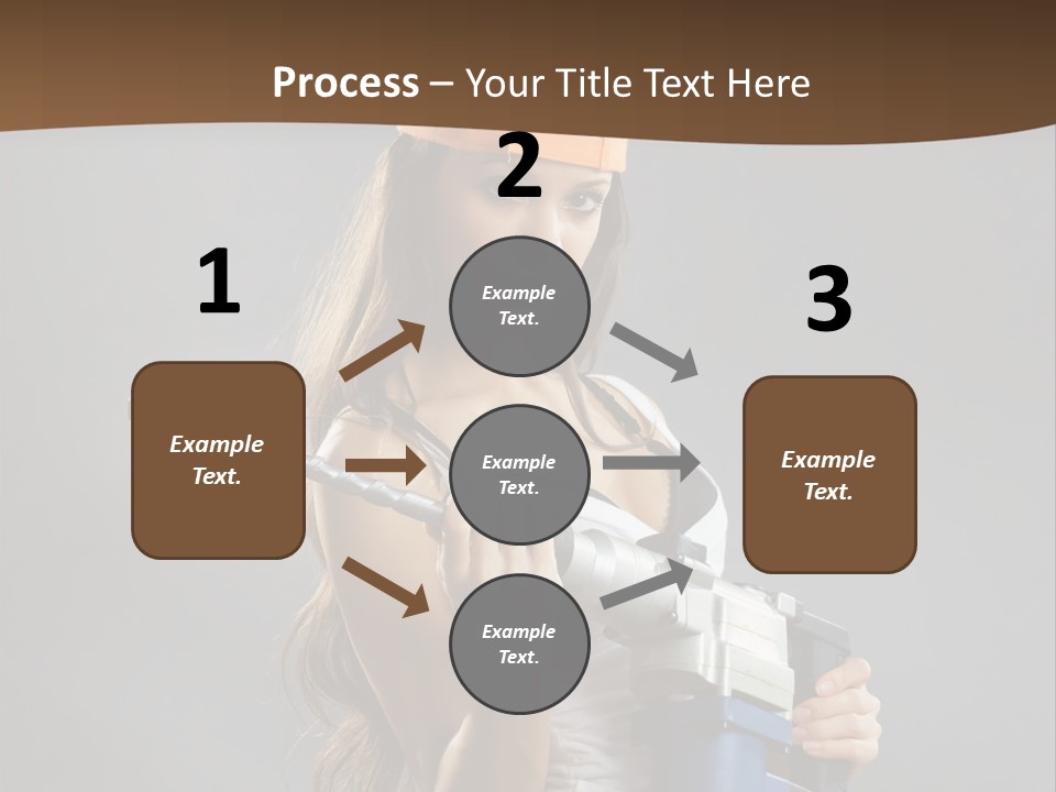 Sensual Woman White PowerPoint Template