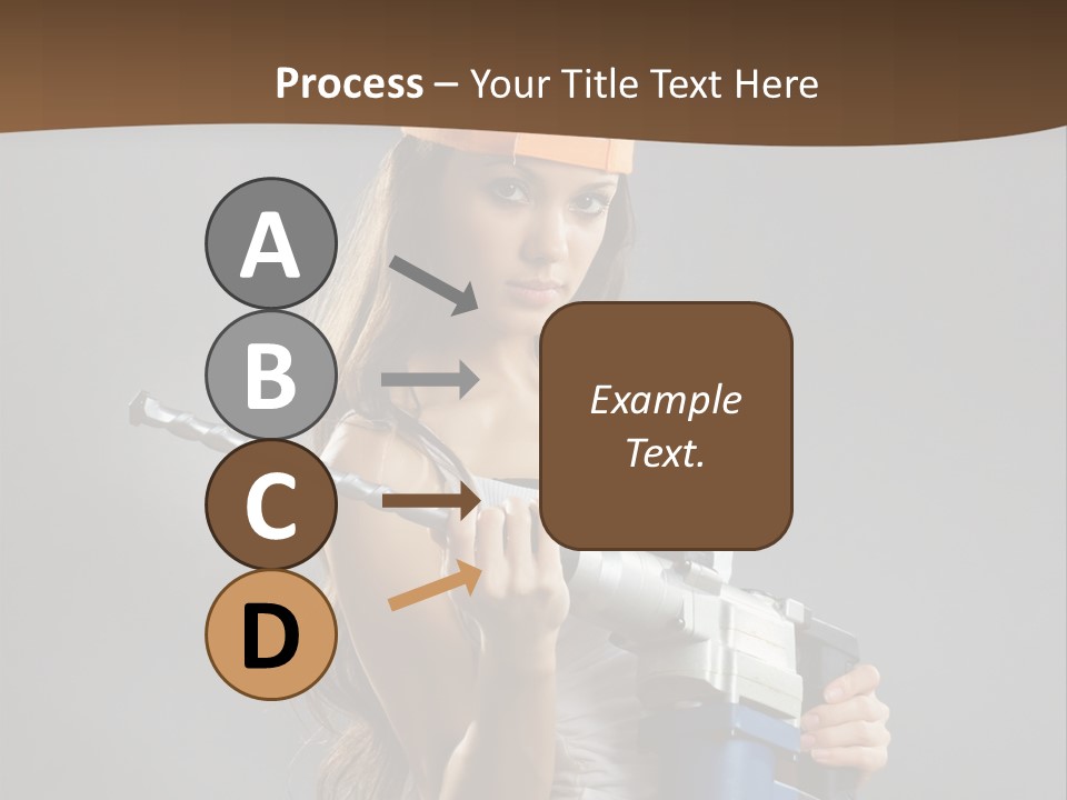 Sensual Woman White PowerPoint Template