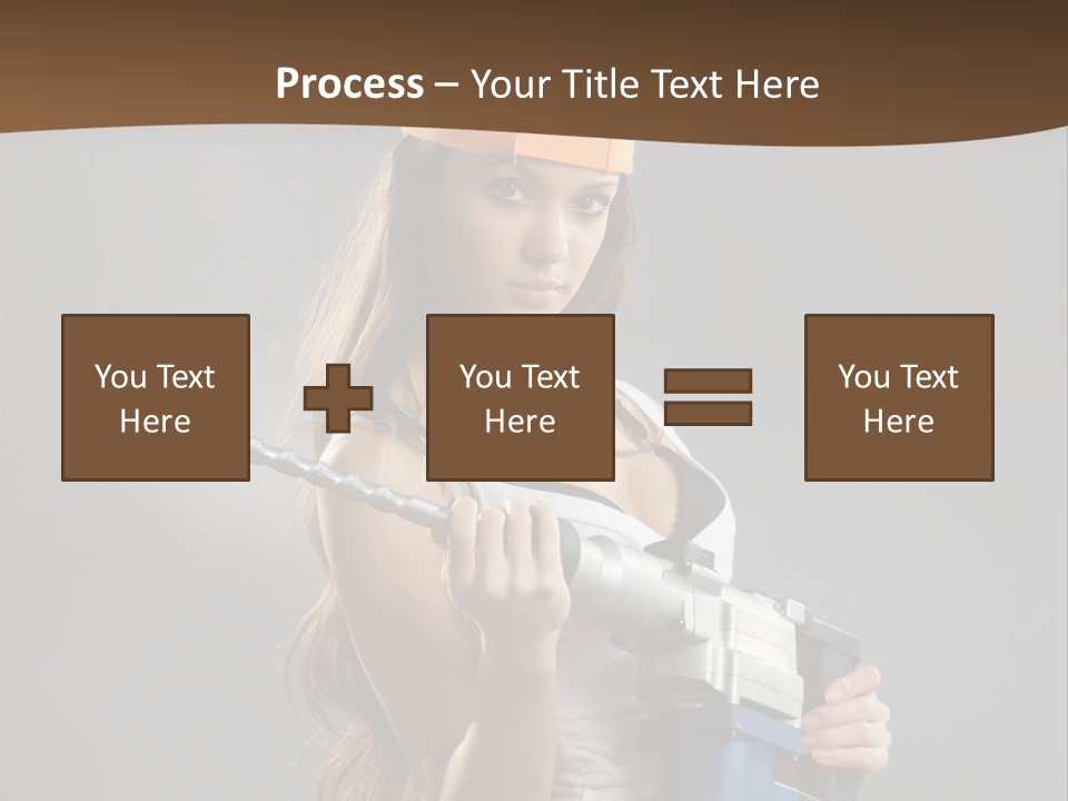 Sensual Woman White PowerPoint Template