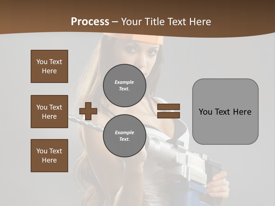 Sensual Woman White PowerPoint Template