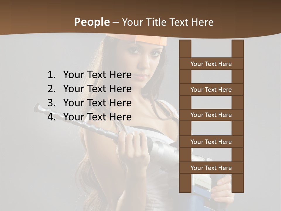 Sensual Woman White PowerPoint Template