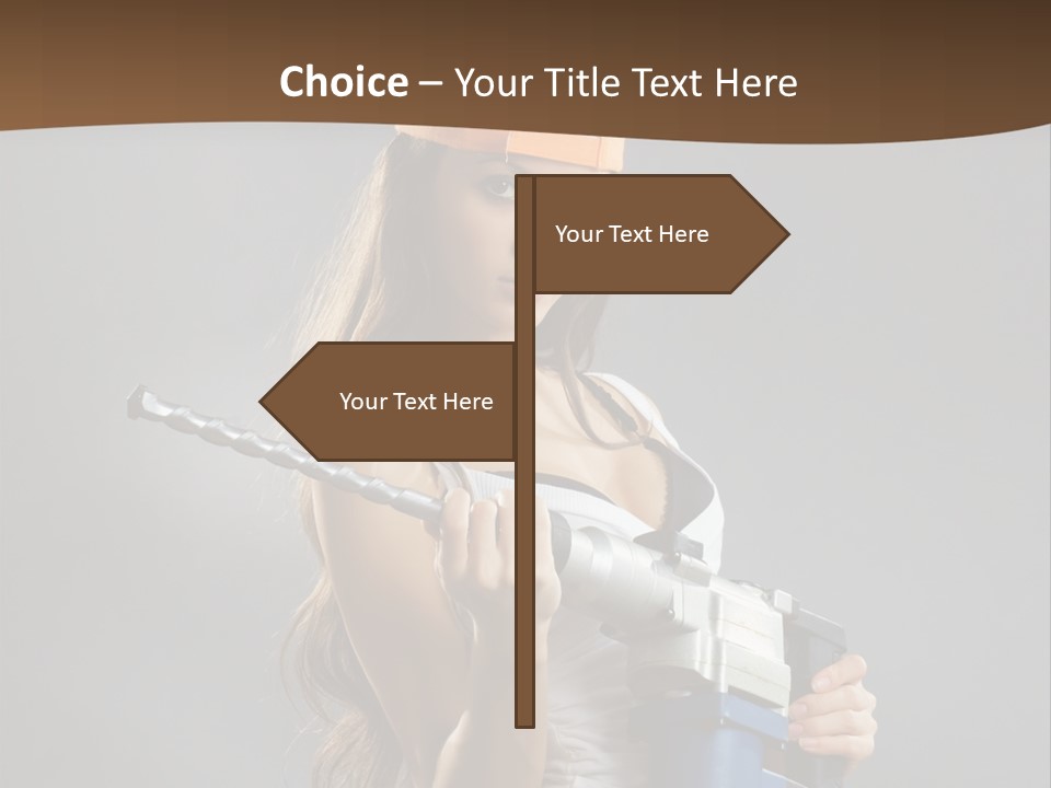 Sensual Woman White PowerPoint Template