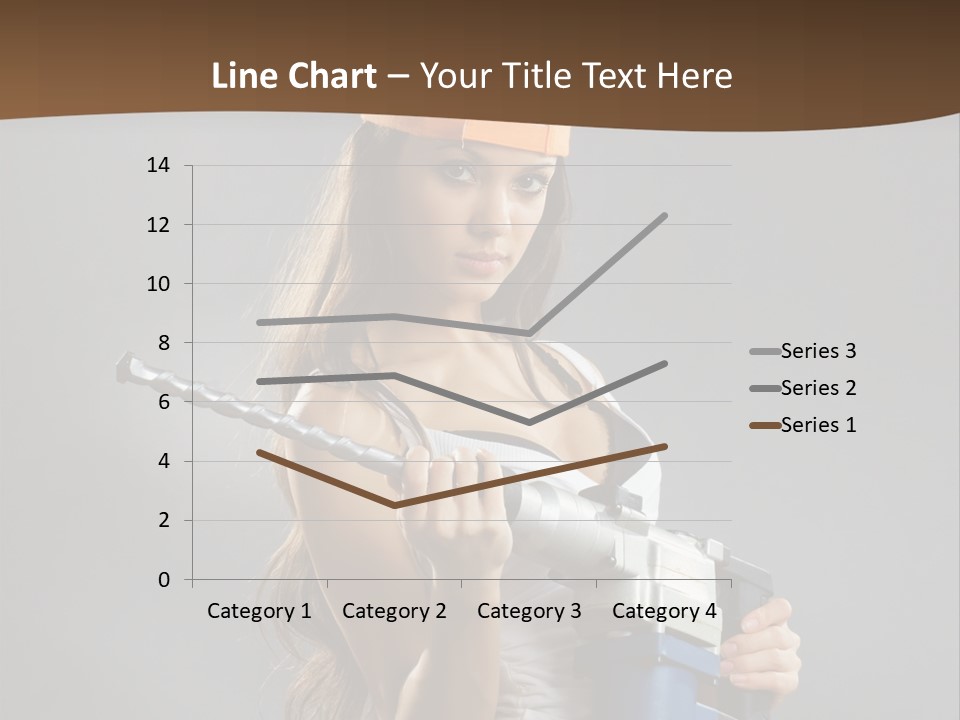 Sensual Woman White PowerPoint Template