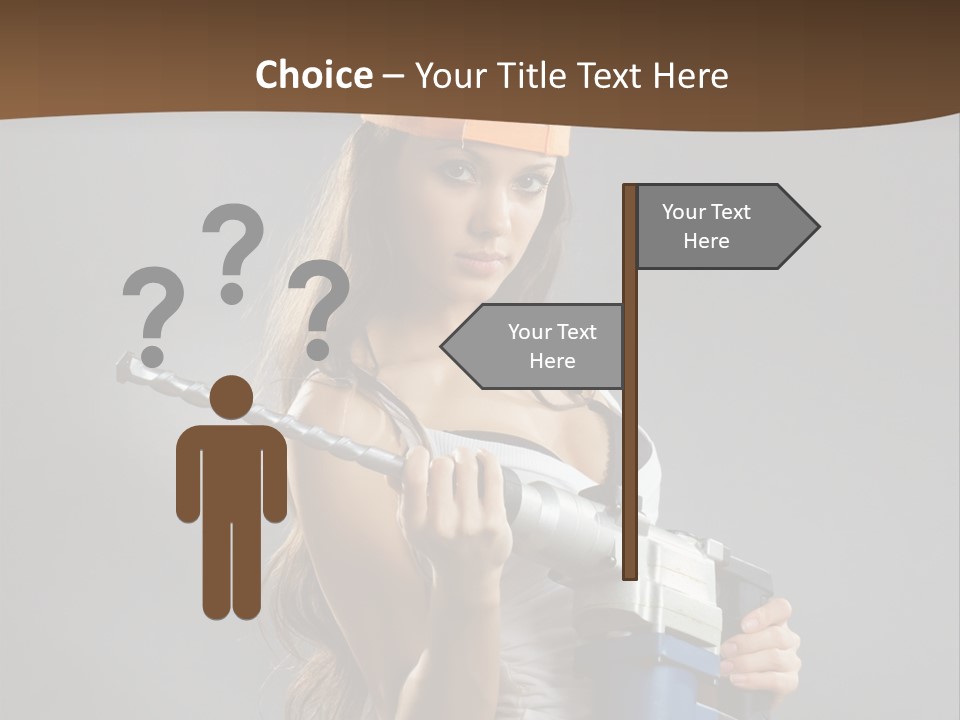 Sensual Woman White PowerPoint Template