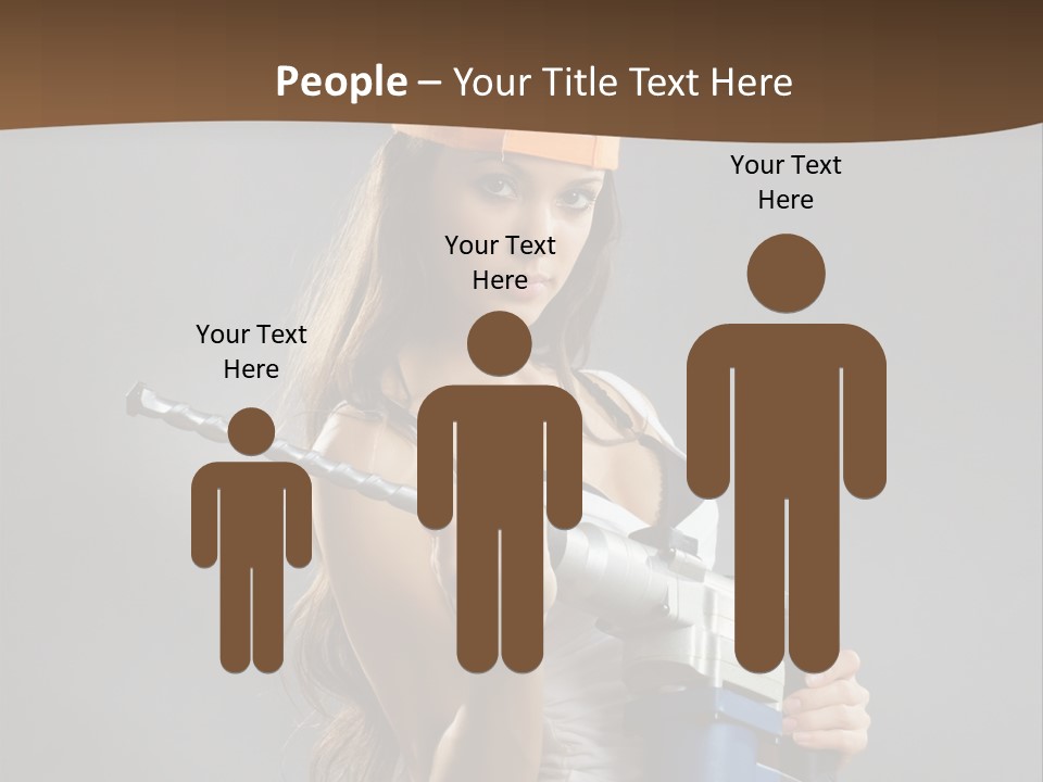 Sensual Woman White PowerPoint Template