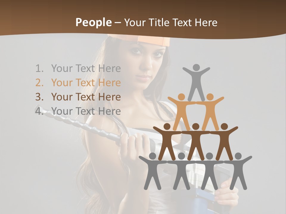 Sensual Woman White PowerPoint Template