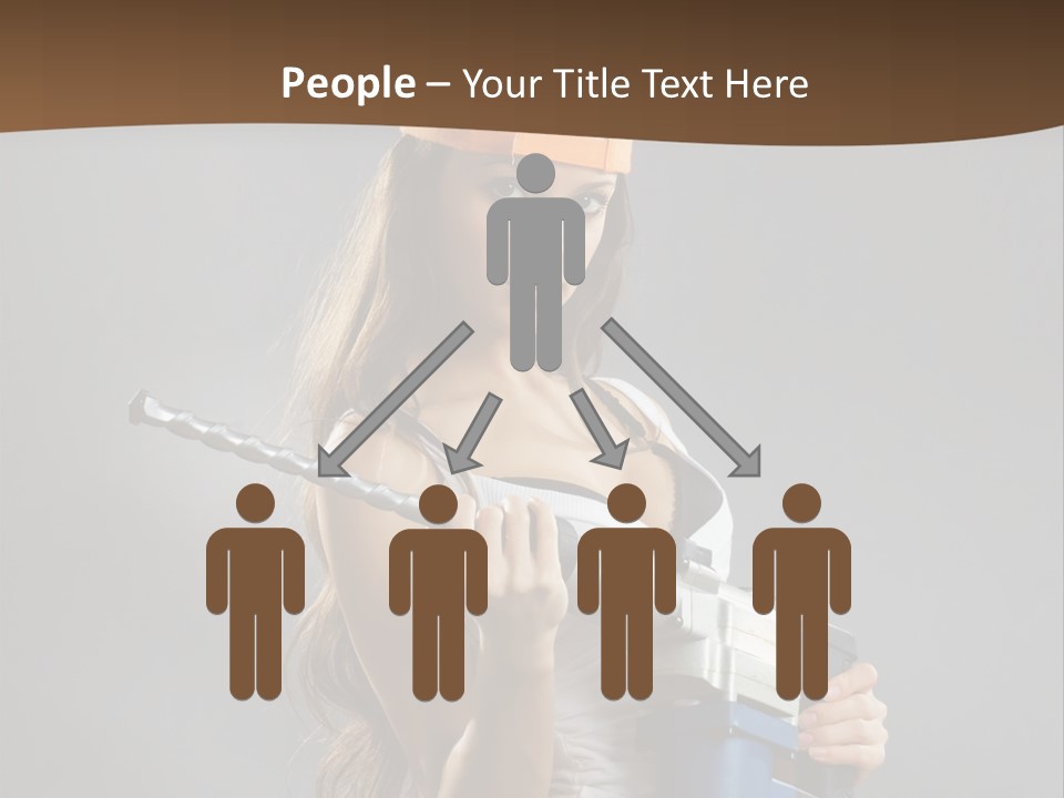 Sensual Woman White PowerPoint Template