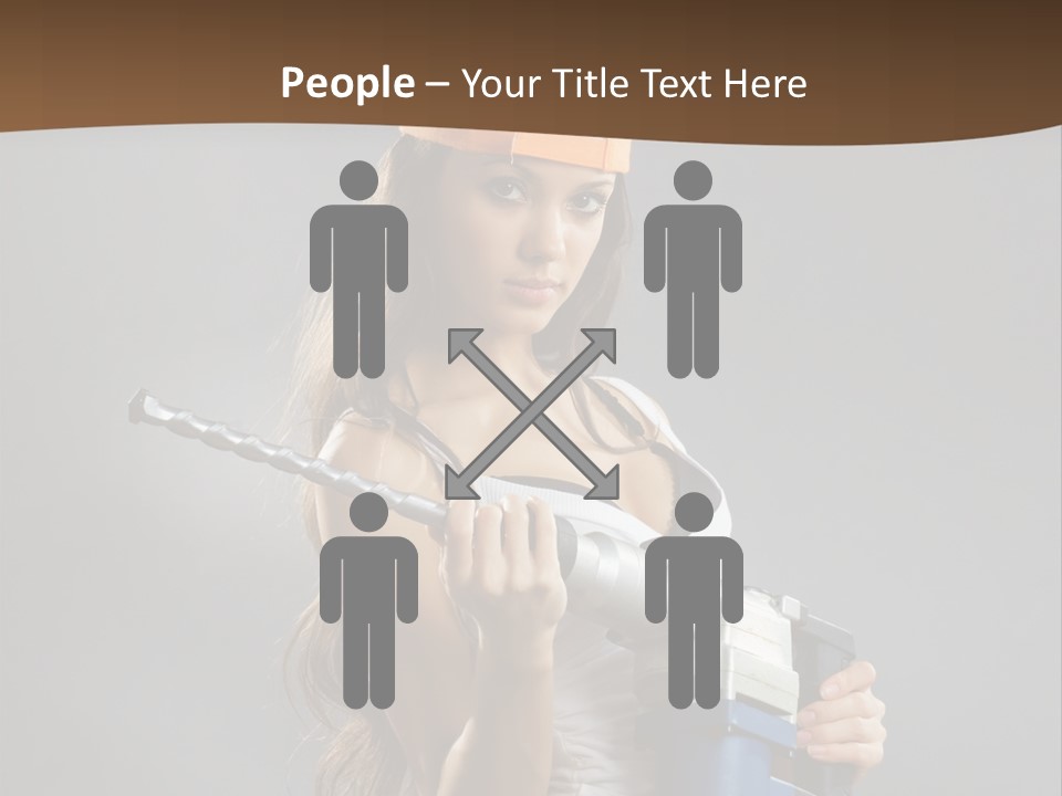 Sensual Woman White PowerPoint Template