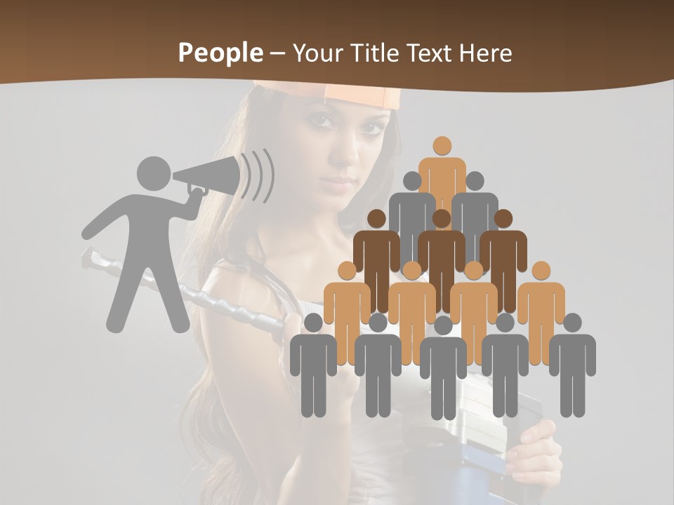 Sensual Woman White PowerPoint Template