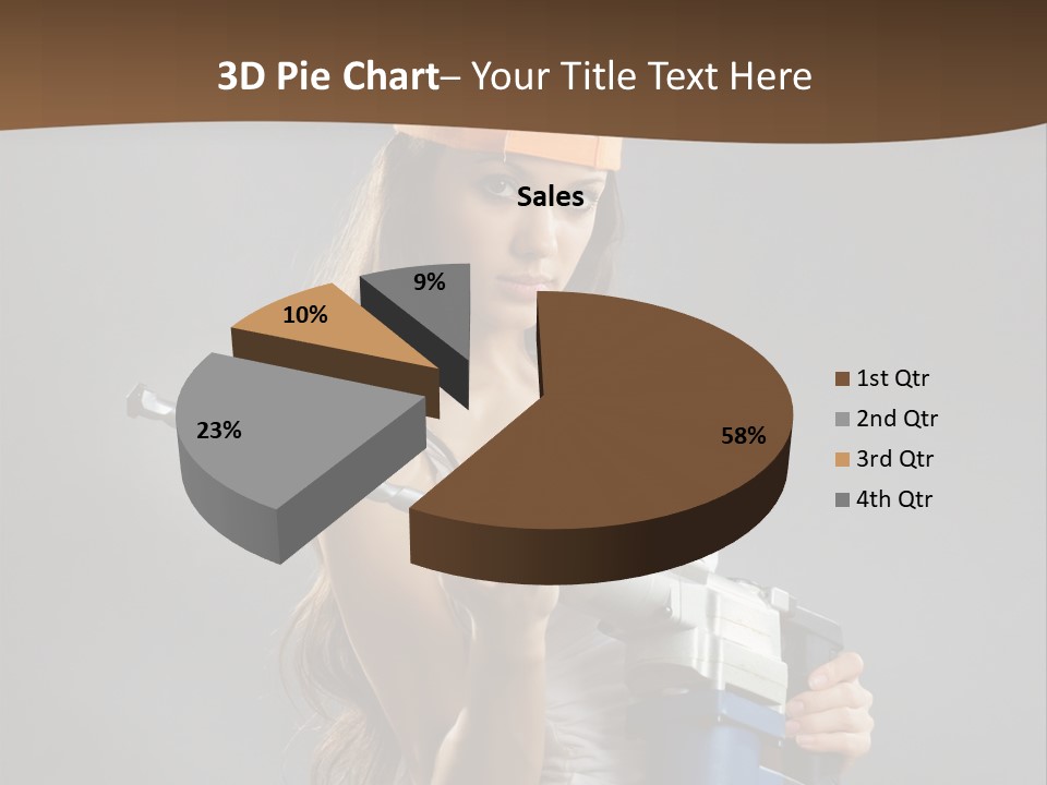 Sensual Woman White PowerPoint Template