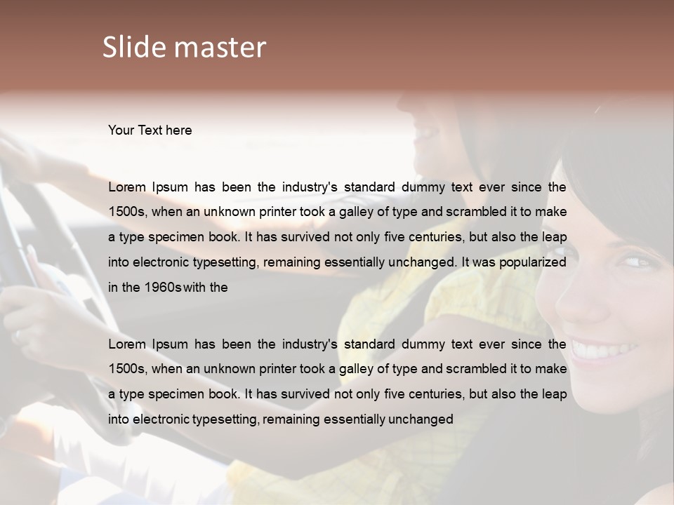 Looking Cheerful Cute PowerPoint Template