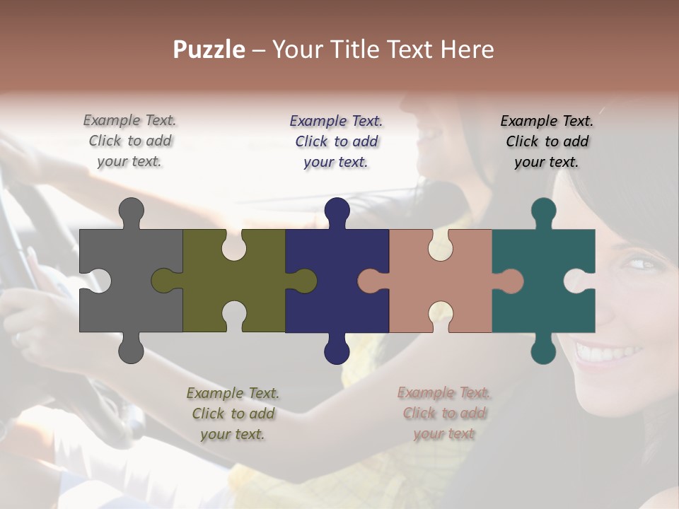 Looking Cheerful Cute PowerPoint Template