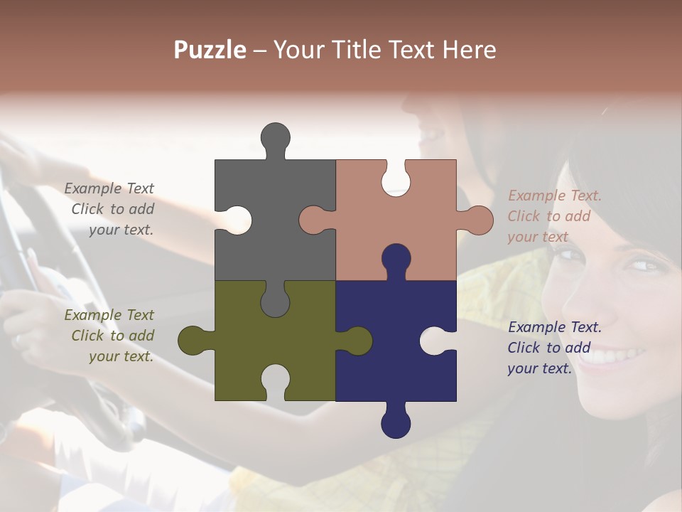 Looking Cheerful Cute PowerPoint Template