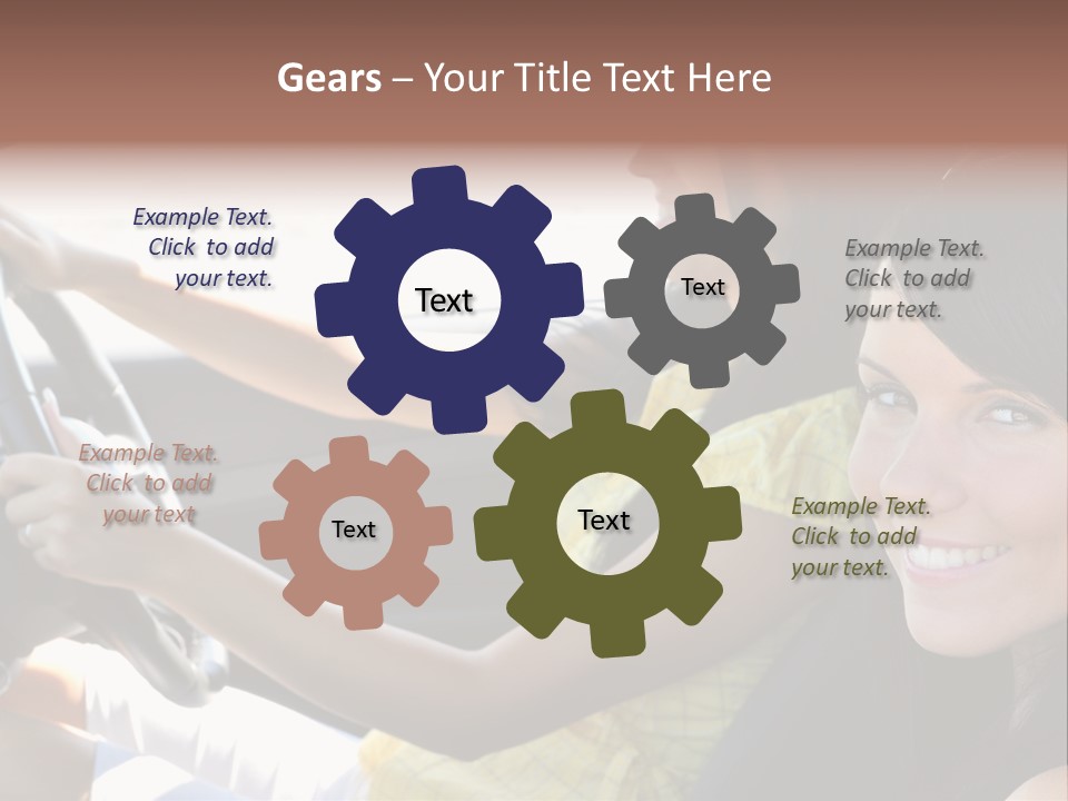 Looking Cheerful Cute PowerPoint Template